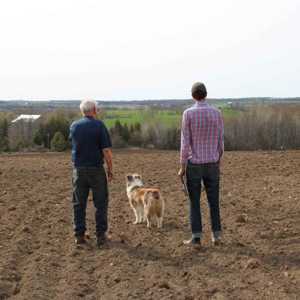 Bruce Kidd and Thom Unrau at KLT's Kidd Farm CEA
