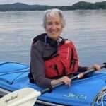 Cheryl Lewis in a kayak